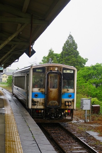 雨の筑前内野宿は長崎街道の宿場町