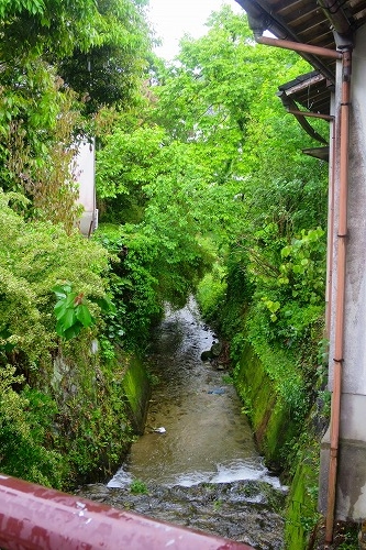雨の筑前内野宿は長崎街道の宿場町