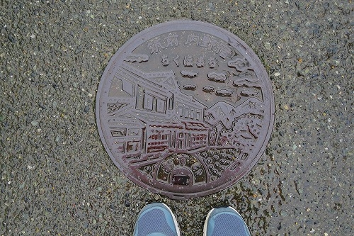 雨の筑前内野宿は長崎街道の宿場町